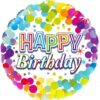 Confetti Foil Happy Birthday Colourful