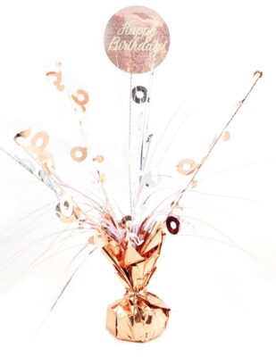 Centrepiece Rose Gold Birthday Whit