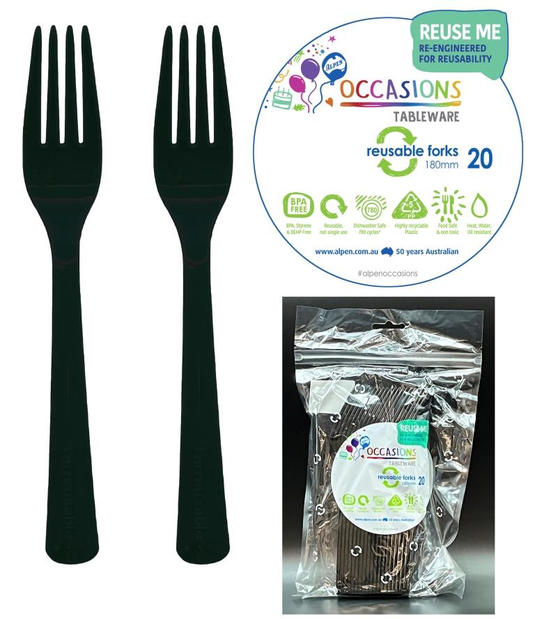 Fork Black 20pk