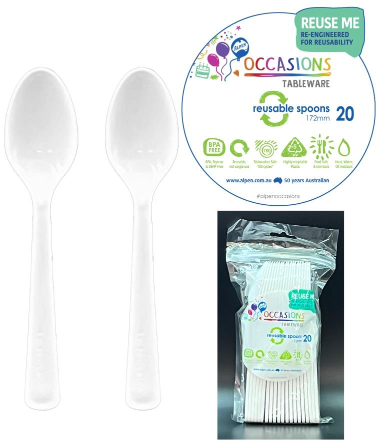 Spoon White 20pk