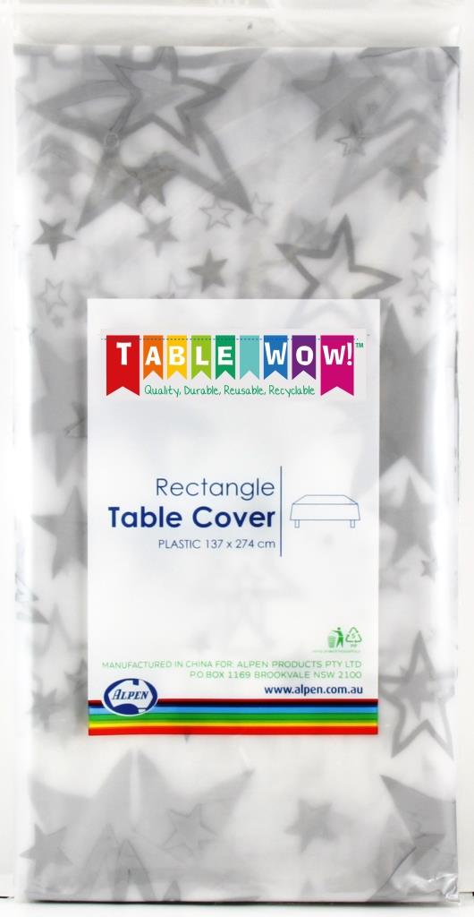 Table Cover Silver Star Clear