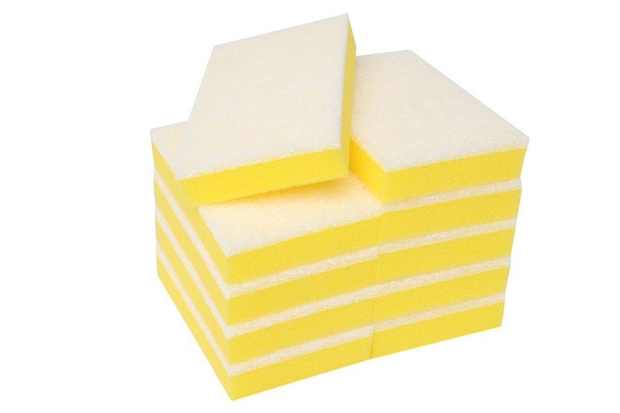 SPONGE Scourer WHI/YEL 10Pk